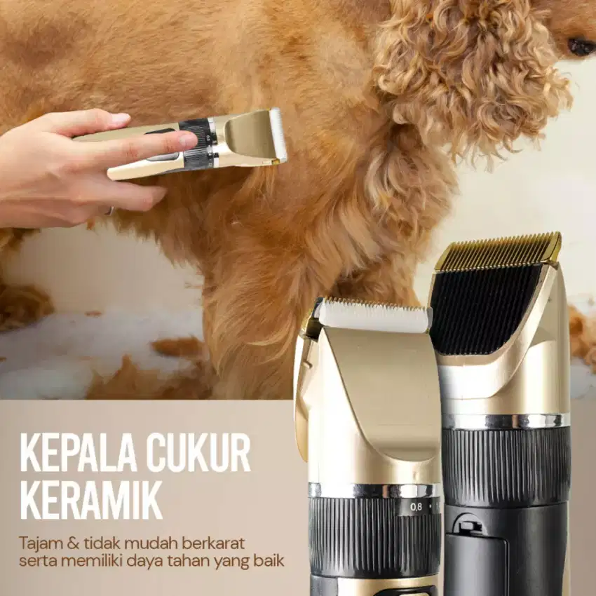 Alat Cukur Hewan Set Clipper Pet Rechargeable