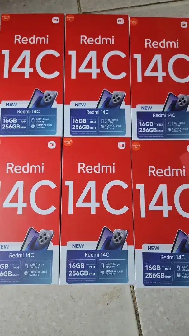 Xiaomi redmi 14c ram 6gb+6gb/128gb baru segel bsa tuker tambah kredit