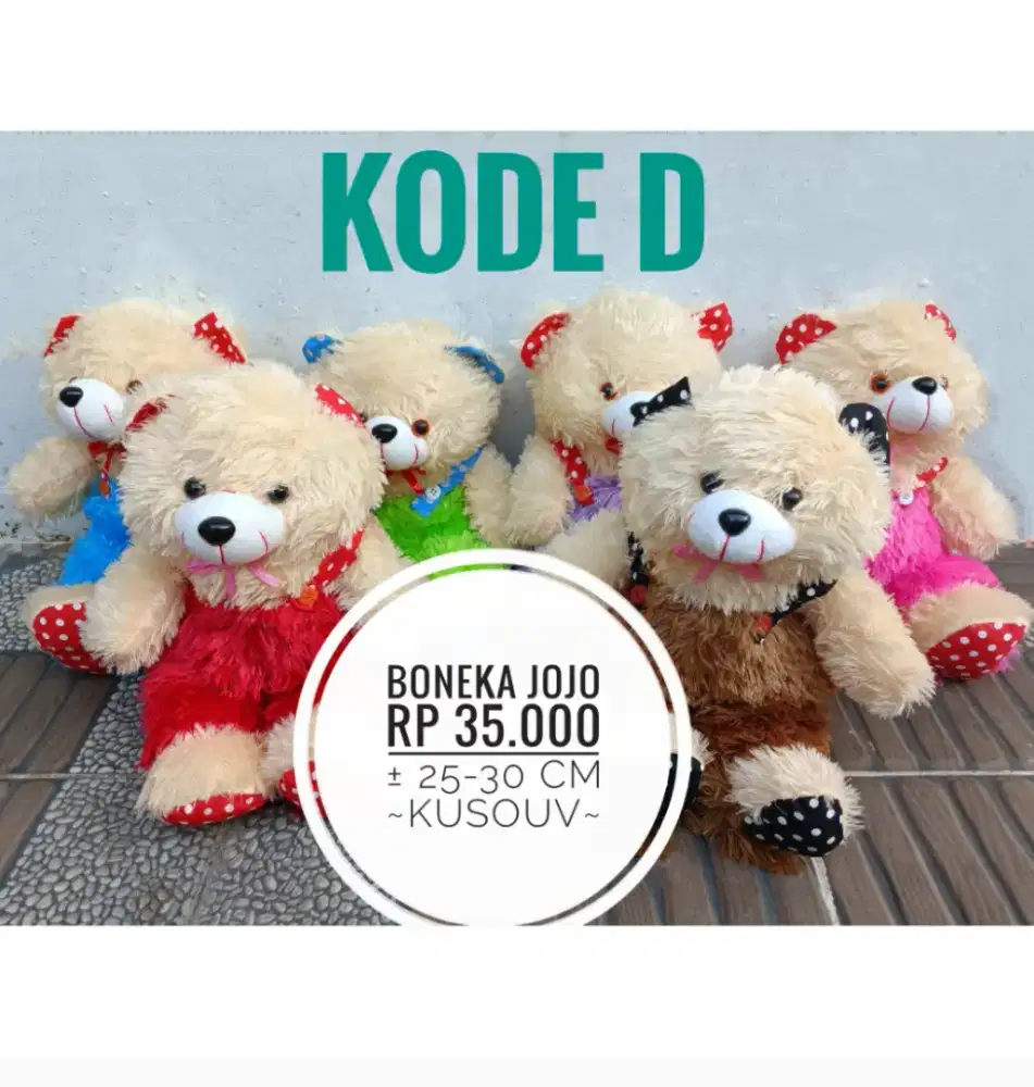 Boneka Bear/Beruang/Jojo/Boneka Kado Hadiah