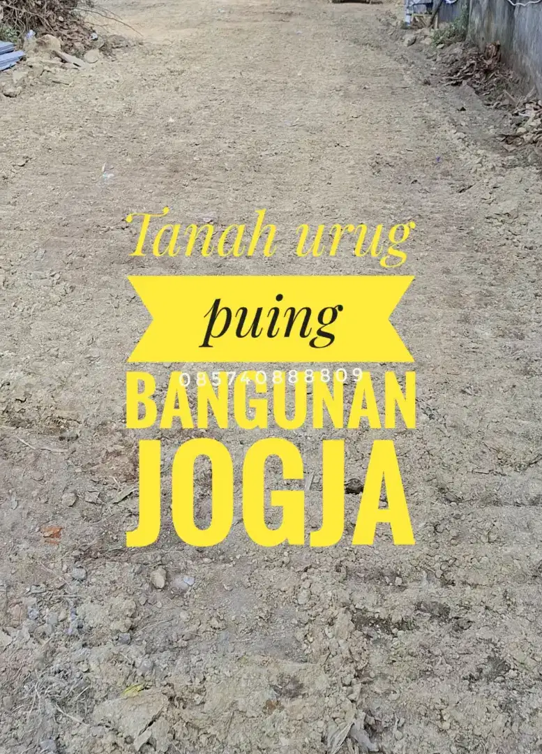 Tanah urug puing bangunan dan buang urug Jogja
