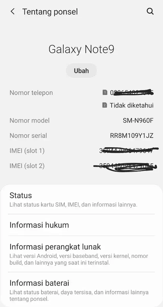 Galaxy note 9 pembawa hoki