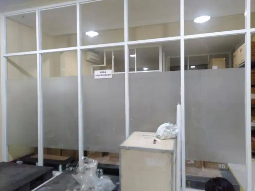 PASANG Kusen + Pintu Alumunium + Pintu + Jendela + Kaca  + Partisi Gyp