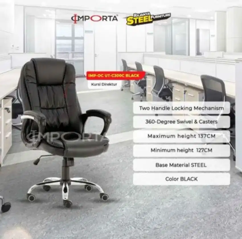 KURSI DIREKTUR IMPORTA IMP-OC UT-C300C BLACK