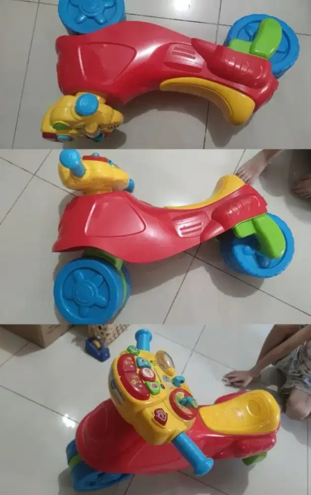 Preloved mainan sepeda prewalker vtech