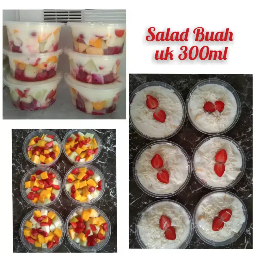 Salad buah full buah uk 300ml