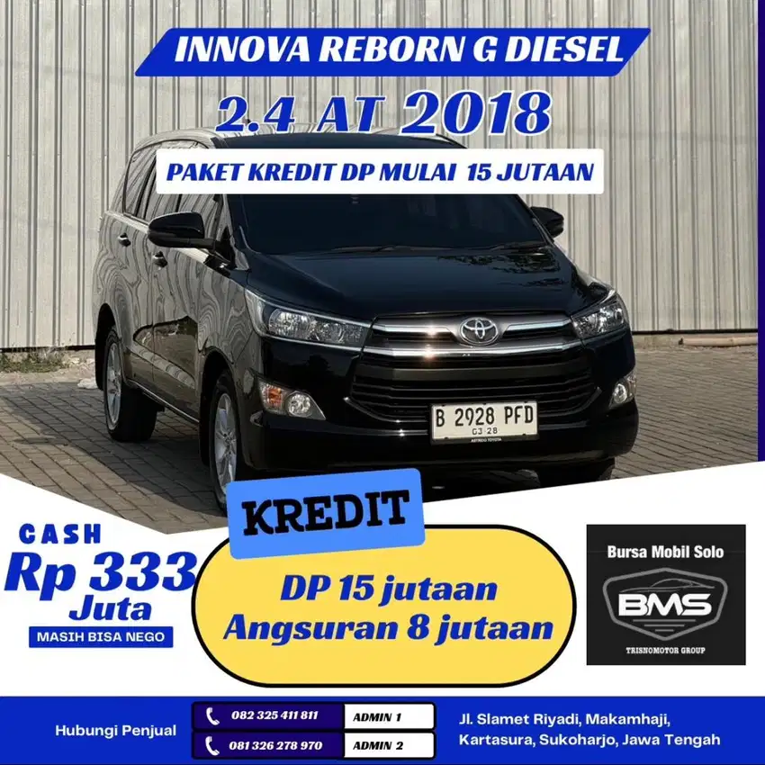 (DP 15Jt) Innova Reborn G 2018 Diesel matic