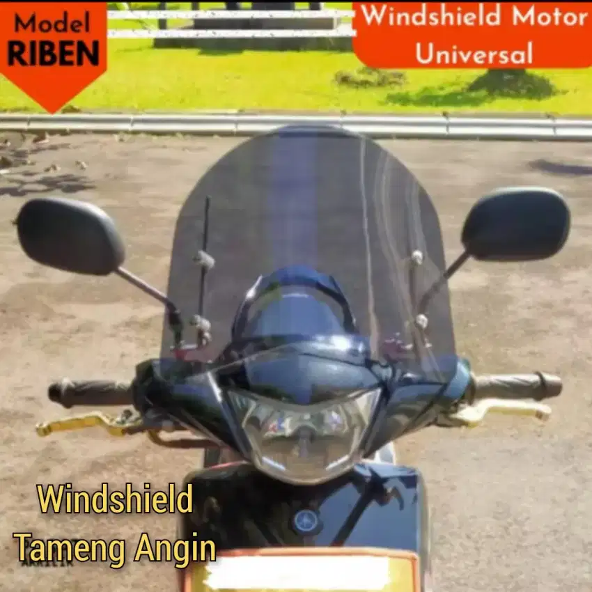 Windshield / Visor / Tameng Penahan Angin & Debu Motor Universal