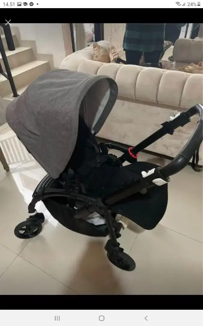 JUAL STROLLER BEKAS MEREK BUGABOO BEE msh bgs spt baru,9,8jt bs nego