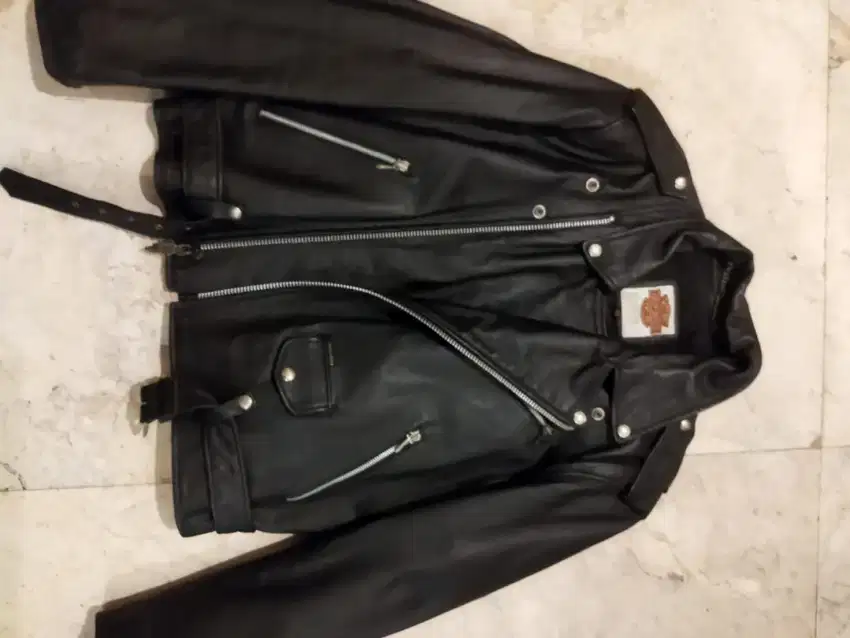 Jaket kulit Pria.Harley Davidson uk XL kondisi sangat bagus