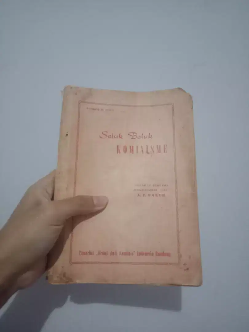 Buku Kuno/Jadul/Lawas. Seluk Beluk Komunisme by A. Scott.Gratis Ongkir