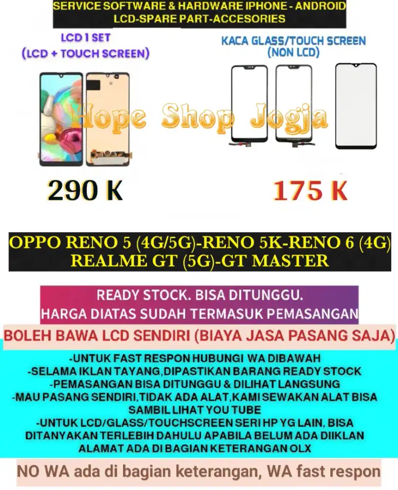 Service HP-Ganti Touchscreen/Baterai-LCD REALME GT (5G)-GT MASTER