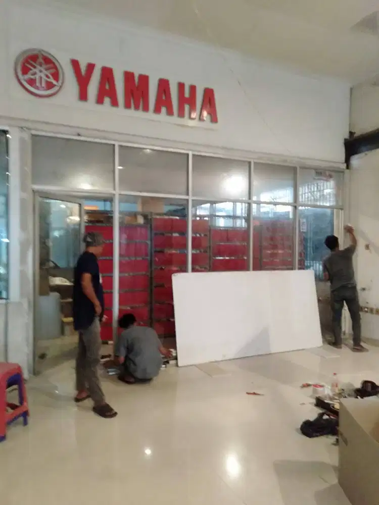 Pasang Borongan Pasang Plafon Sekat Partisi Gypsum Kusen ALUMUnium PVC