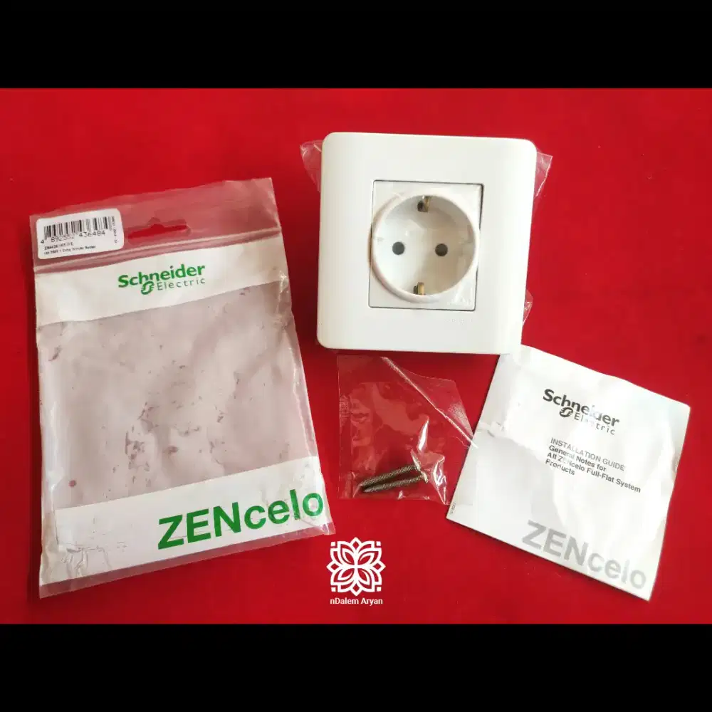 Single Stop Kontak Schneider ZENcelo putih