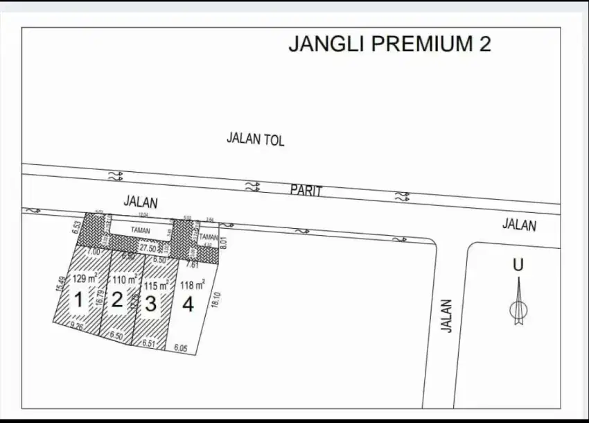 Tanah strategis murah fasum luas di jangli