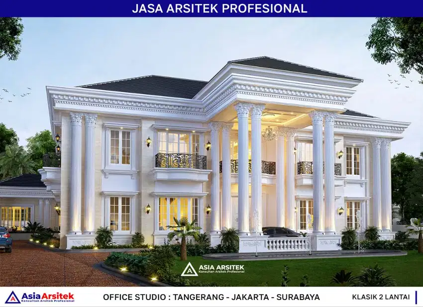 Jasa Arsitek Desain Gambar Rumah di Jakarta Barat Desain Rumah 3200 m2