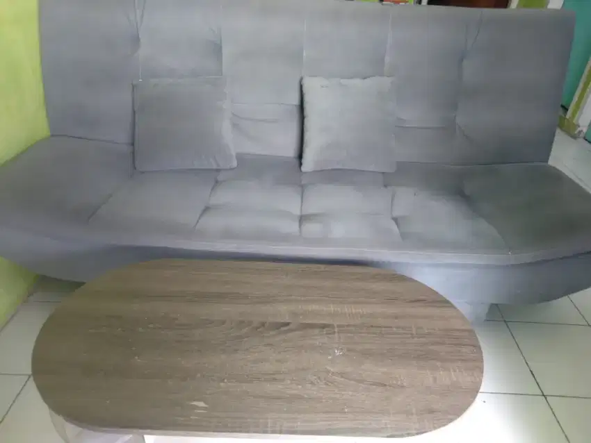 Sofa bed lipat+meja