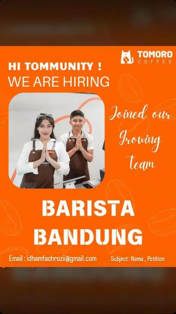 Barista Tomoro Coffee WALK IN INTERVIEW