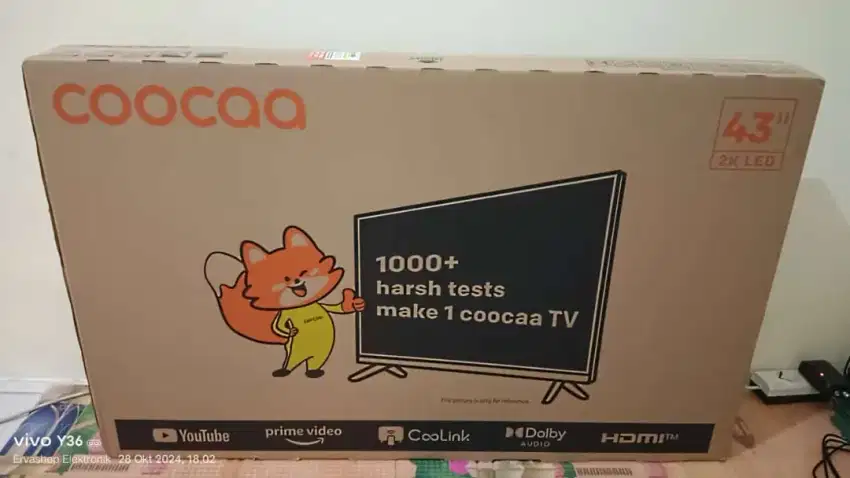 Tv led coocaa 43 smart