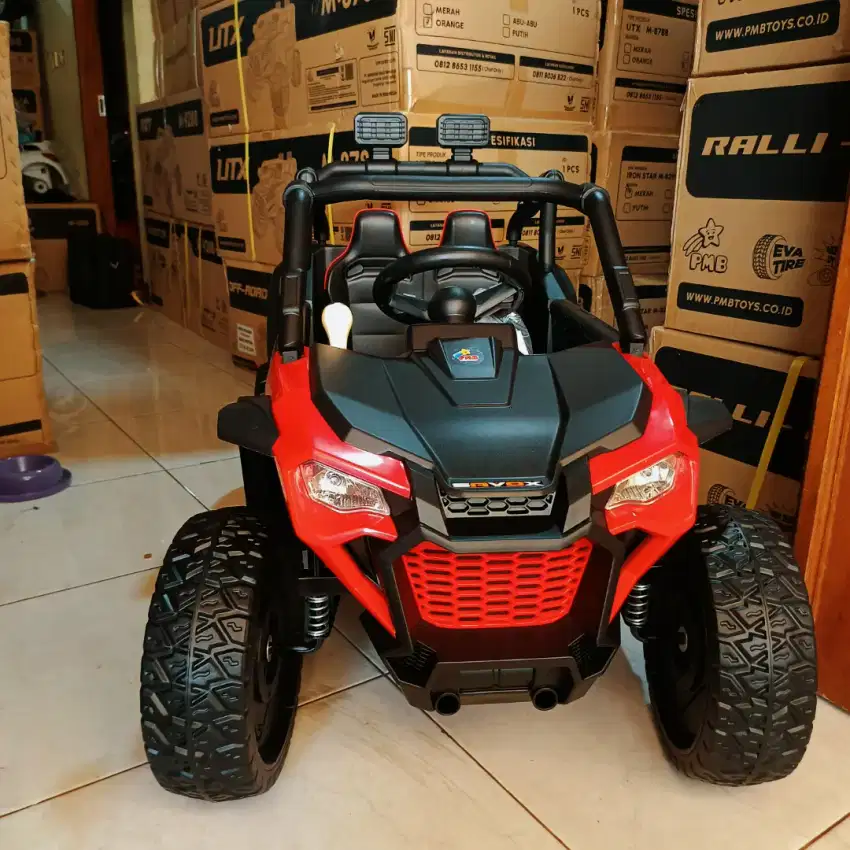 COD MOBIL AKI REMOTE JEEP ANAK BAN KARET