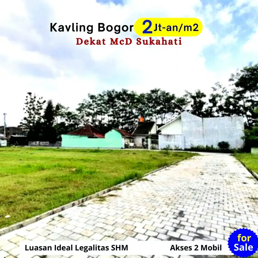 Tanah Cibinong Bogor 1 Jt-an, Legalitas SHM, Garansi Untung