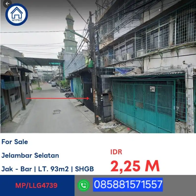 RUMAH JELAMBAR SELATAN CASH ONLY