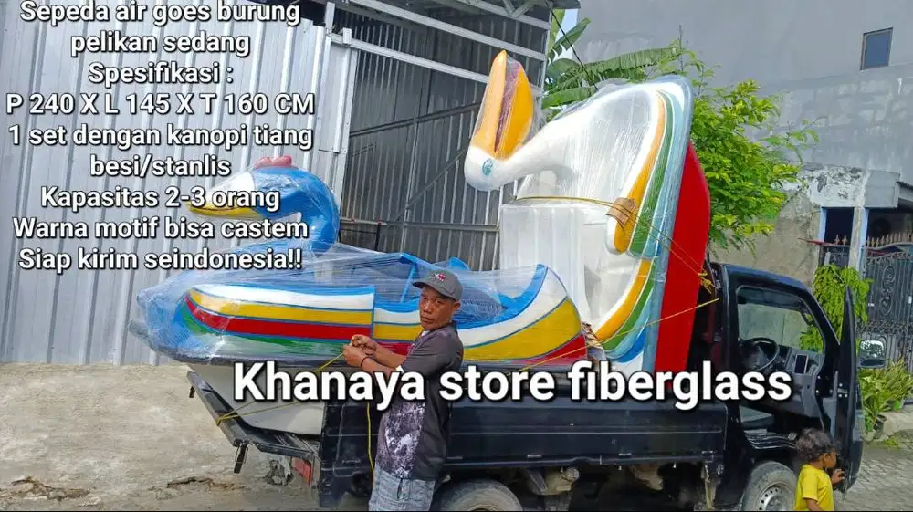 Siap kirim sepesa air angsa biru dan sepeda air goes burung pelikan !!