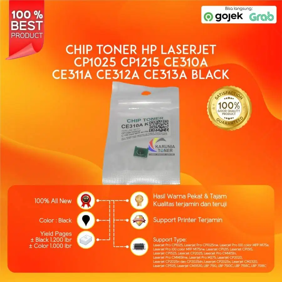 Chip Xerox CP105 CP205 CM205 CM215 CP215 Yellow Murah Berkualitas