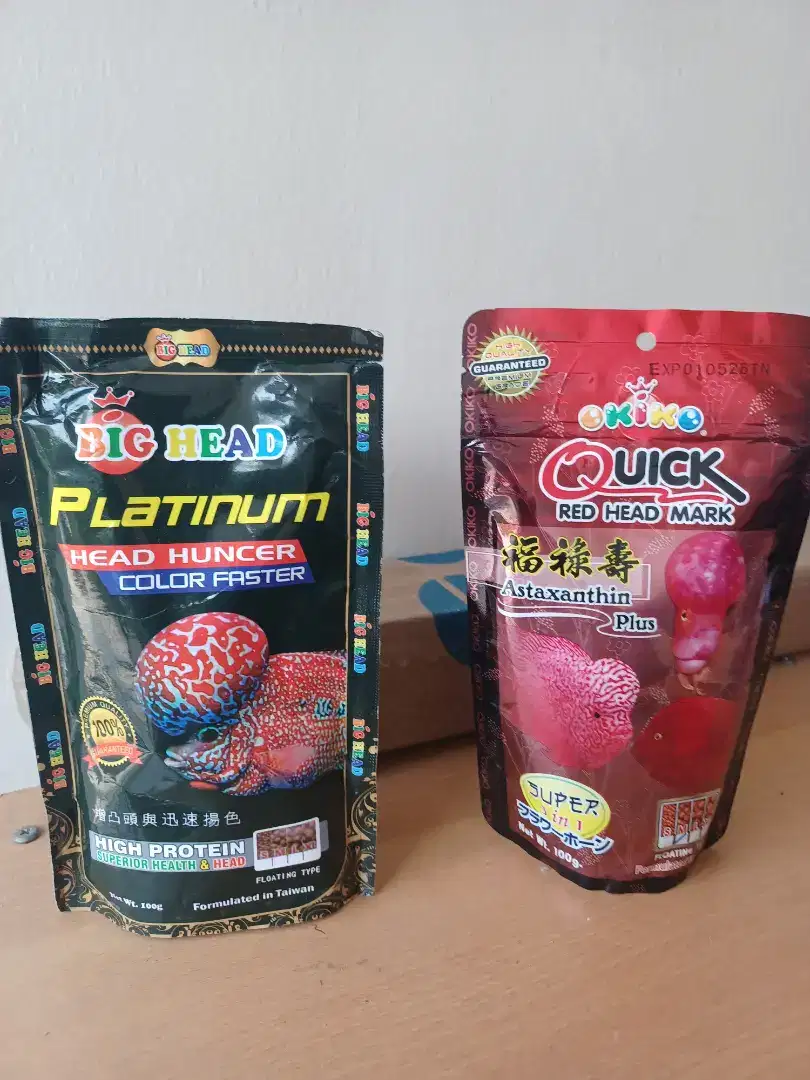 Jual pakan louhan, untuk kepala jenong, dan warna