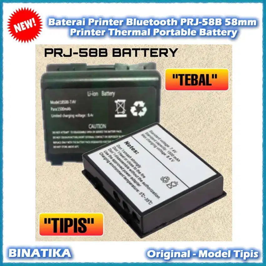 Original Baterai Printer Bluetooth Panda PRJ-58B 58mm Printer Thermal