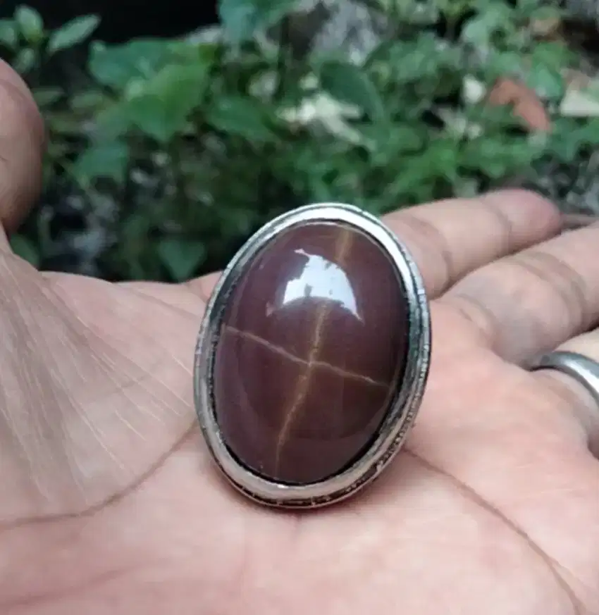 Batu jasper tapak jalak urat emas