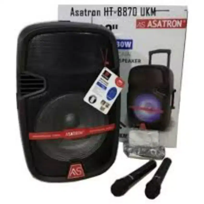 Portabel 12 in+2mic wireless, mantap