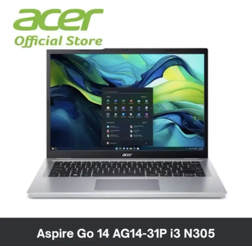 Laptop Acer aspire GO 14 AG14- 31P i3 N305, windows 11, ram 8/512 GB