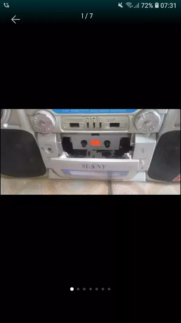 Pemutar music radio tape lawas kond hdp tdk kluar suara tp spt baru