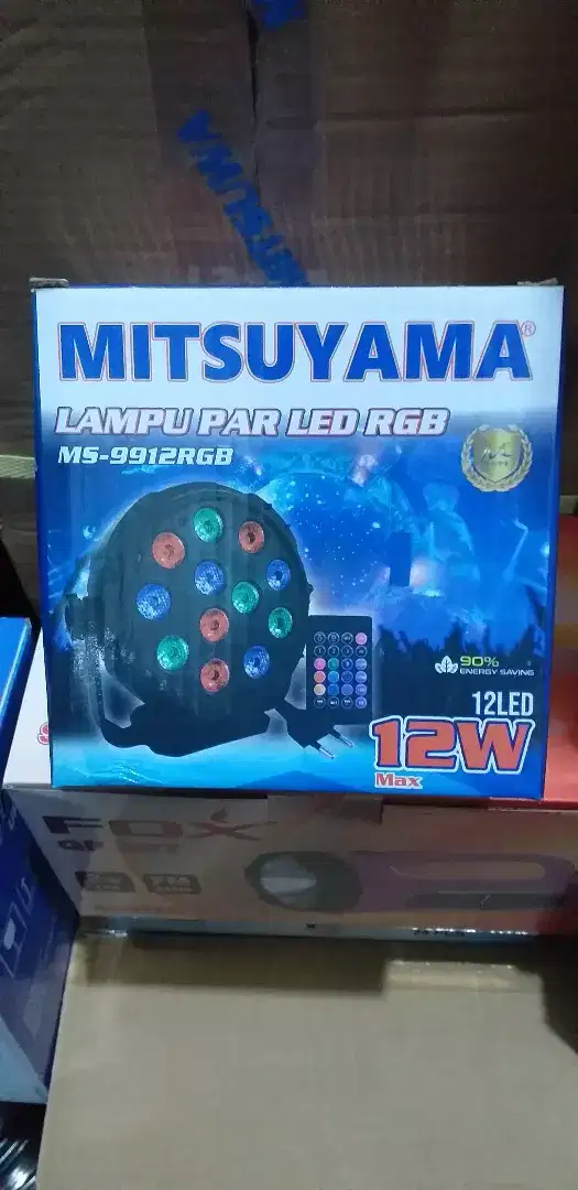 Lampu PAR Led RGB 12 wat + remote