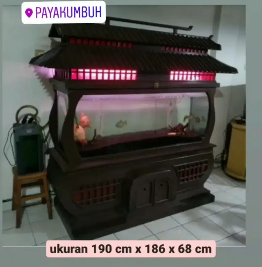 Aquarium Ikan Model Rumah Antik