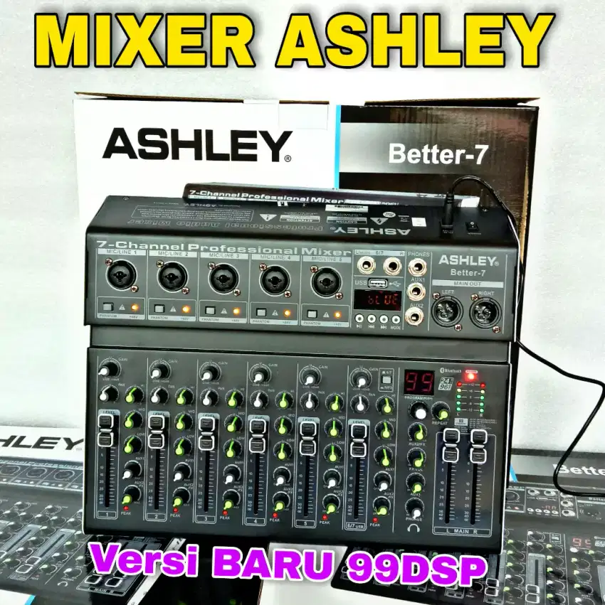 MIXER ASHLEY BETTER 7 ORIGINAL BETTER7 NEW VERSI 99DSP BETTER-7 MP3 BT