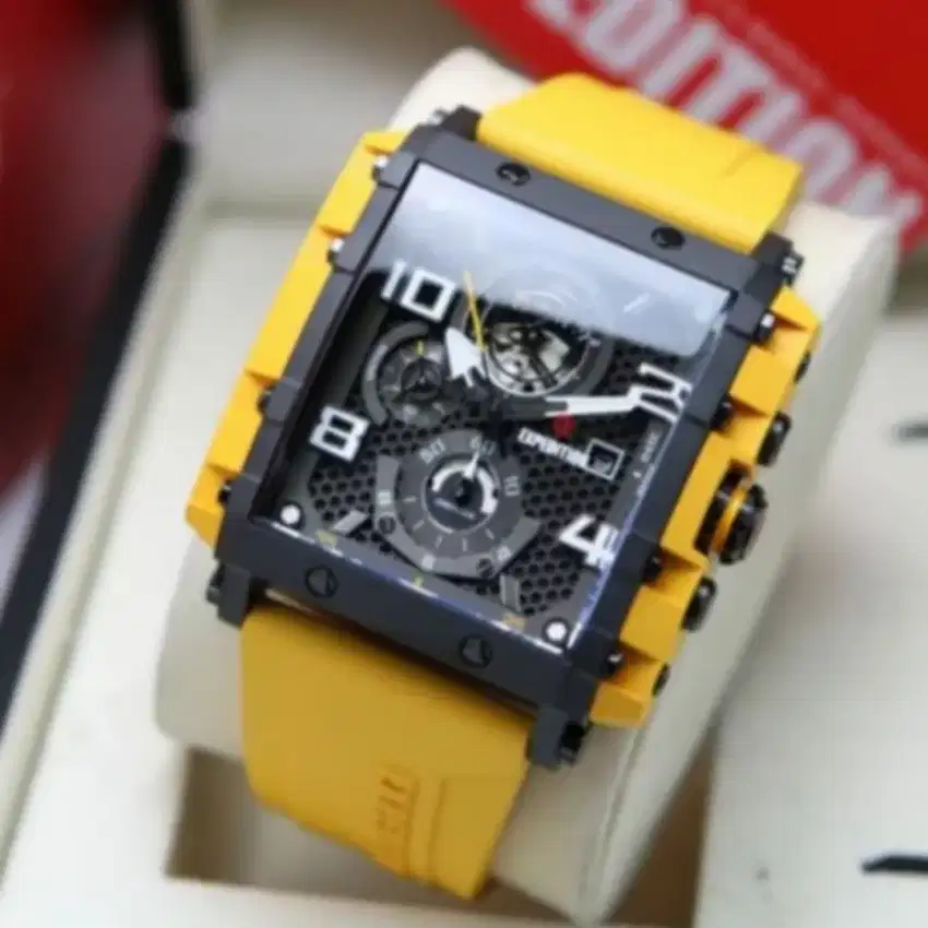 Jam tangan Pria Expedition original exp 6757 yellow