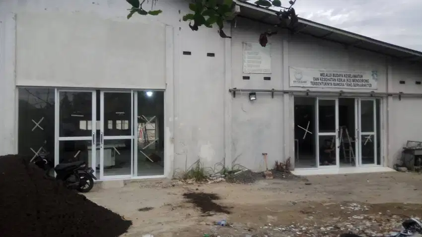 Pasang Kusen Alumunium Pintu Jendela Kantor Kita Plafon Partisi Sekat