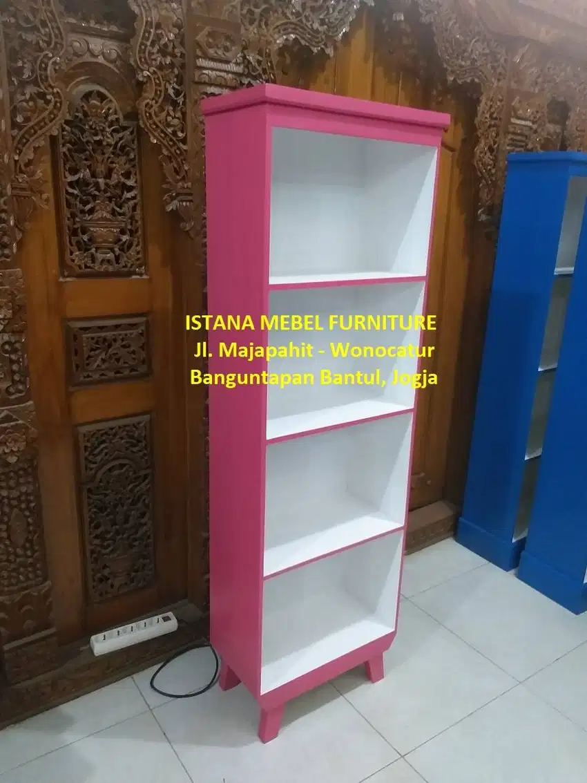 Almari Lemari Rak Buku Sepatu Kotak Tingkat Susun Serbaguna Kayu (dpk)