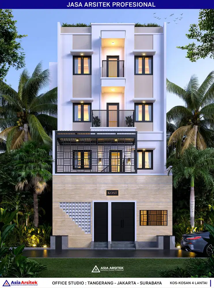 Jasa Arsitek Desain Gambar Kos-Kosan di Menteng Jakarta Pusat