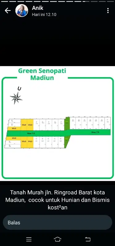 tanah murah green Senopati