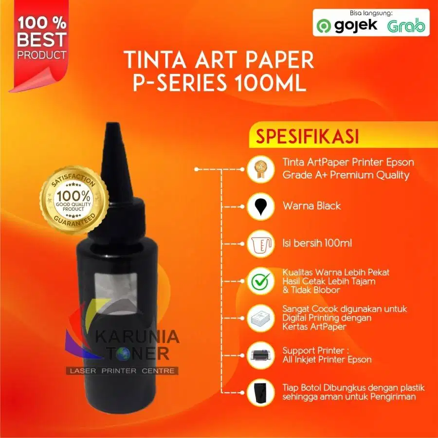 Tinta Artpaper Best Quality 100% Tidak Luntur. (BLACK) Berkualitas