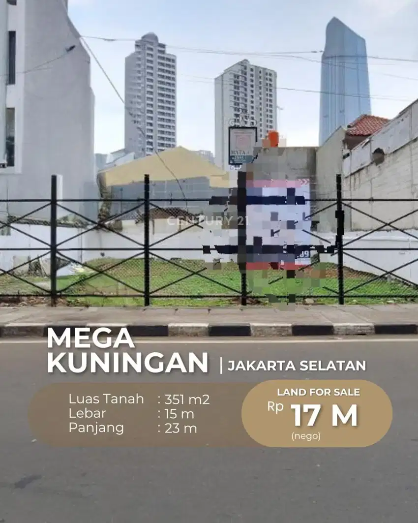 Jual Cepat Lahan Kosong Lokasi Strategis Di Mega Kuningan Jaksel