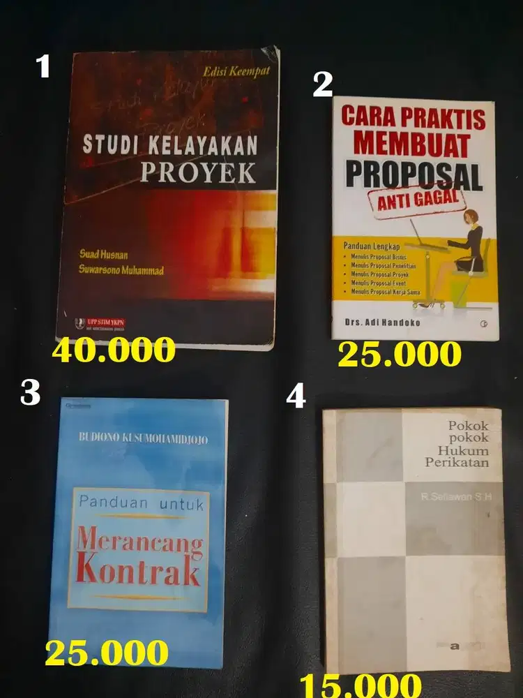 Studi Kelayakan proyek Merancang Kontrak & Proposal Pokok Hukum Perika