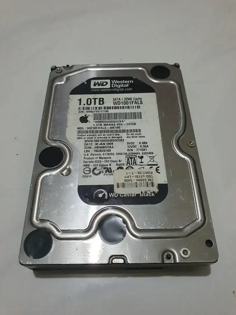 Harddisk Komputer WD Black Sata 1 TB