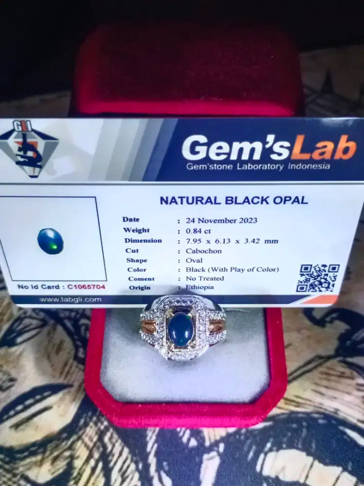 Natural Black Opal