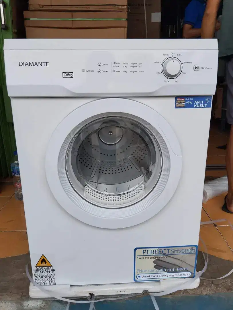 DRYER/MESIN PENGERING PAKAIAN LAUNDRY DIAMANTE ANALOG KONVERSI GAS10,5