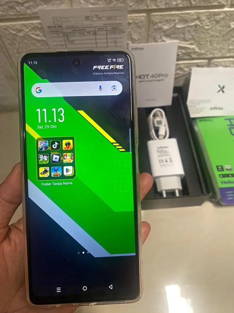 DIJUAL HP INFINIX HOT 40 PRO 16/256GB MULUS NO MINUS