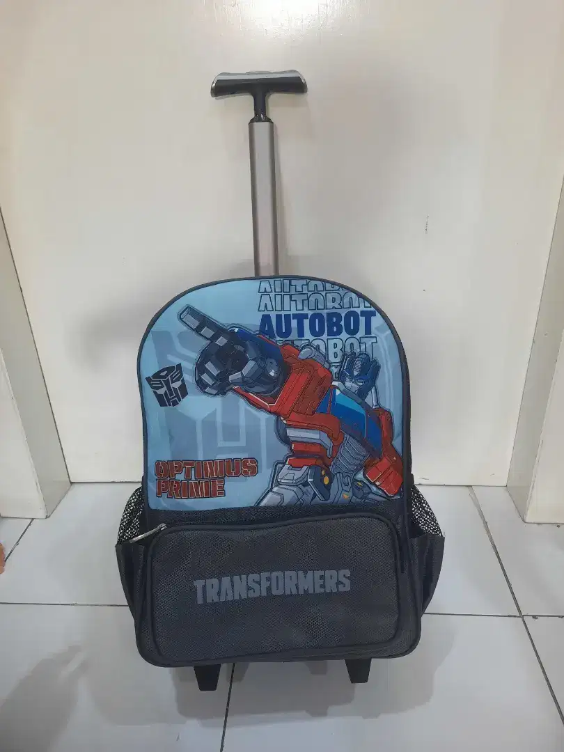 Tas trolley anak adinata Transformer ori