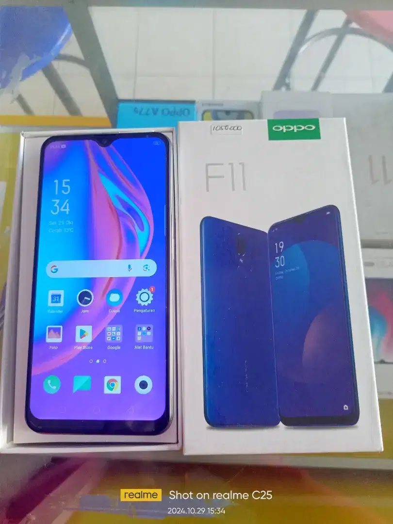 Oppo F11 6/128 bekas fullset normal bisa Tukar Tambah